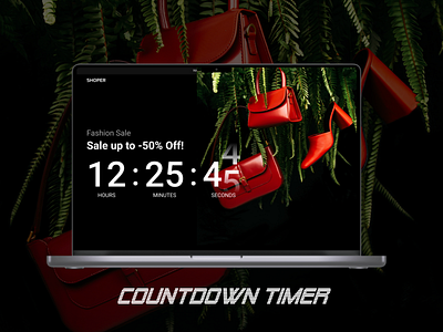 Countdown Timer countdown timer daily dailyui14 dailyuicountdowntimmer desktop figma mobiledesign shopping ui uiuxdesign uiuxdesigner userinterface ux webdesign