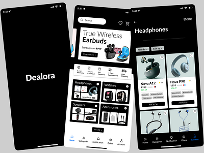 Dealora: Electronic Gadgets App Design dealoradesigns electronicgadgets innovationinstyle techtrends ui