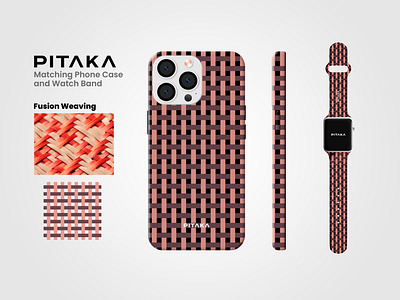 PITAKA: Apple iPhone and Apple Watch Matching Case bilawal hassan cover graphic design illustrator iphone iphone 15 pro max iphone case design photoshop pitaka pitaka cover