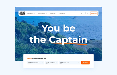 Website | Sailing Virgins courses design figma sailing sea trip ui ui design ux design vacation web website