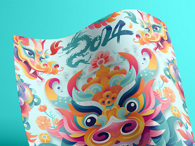 Chinese new year Dragon, dragon year 2024 新年龙年