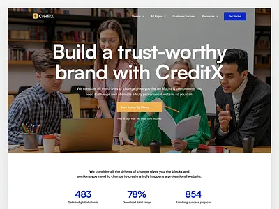 Finance & Consultation Web Design branding design ui uiux