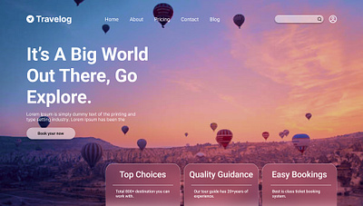 Travelog : Landing Page