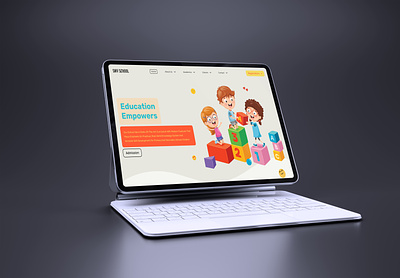 SMV School - Website Design illustration landing page school website web design