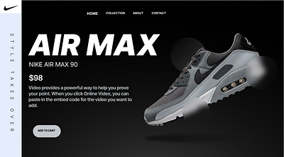 Nike Air Max : Landing Page