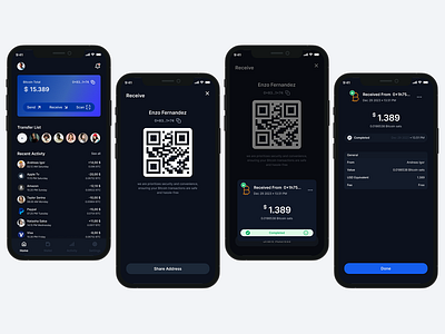Crypto Wallet - Mobile App Design app design branding design ui uiux