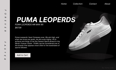 PUMA Landing Page UI landing page ui ui design uiux ux web design website ui website ui design website ui framework website ui ux design