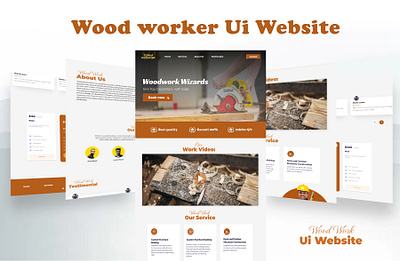 Wood worker Ui Website appdesign branding design graphic design ui uidesign uiux ux uxdesign