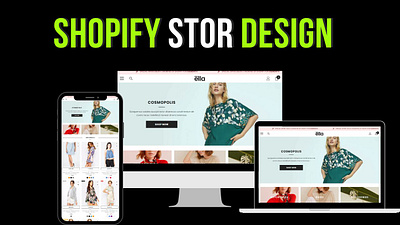 I will create shopify store design or shopify dropshipping, shop animation dropdhippping website droppshoping store facebook ads instagram ds marketerbabu shopidy store shopify store design shopify store webise