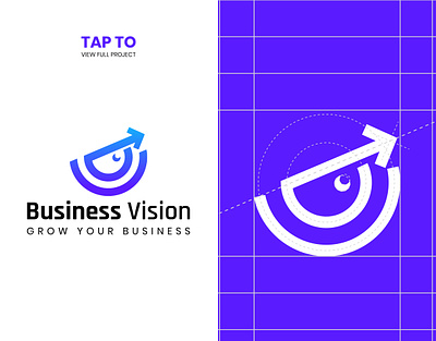 "Business vision" Full branding design 2024 app icon business business grow logo eagle grow icon iconic logo inspreation logo logo idea marketing marketing logo modern vision