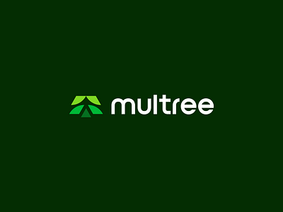 Multree - Logo Design Concept branding design graphic design green green logo hdcraft logo modern logo mountain logo multi multiple natura logo simple logo tree trees