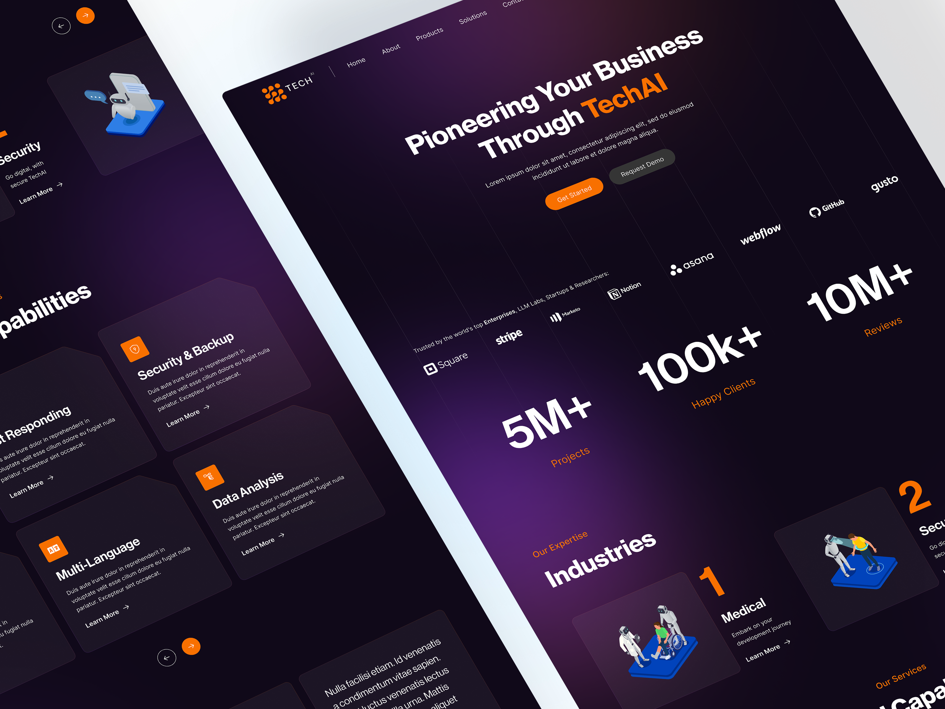 Example of Landing Page Design – UX/UI