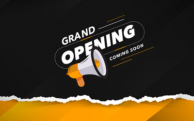 Grand Opening promo comming soon grand grand opening lettering open shop opening opening ceremony shop open