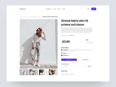 Product Detail Template 🚀 animation check out design system product ui ui kit