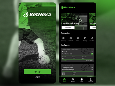 BetNexa App Design graphic design ui ux