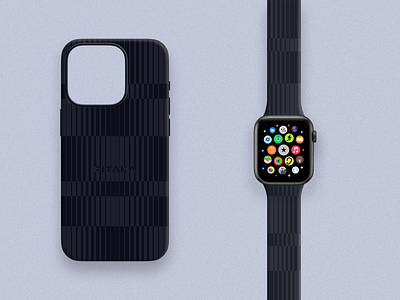 Obstacles - iPhone Case & Watch Band Pitaka apple apple watch band black branding case create design dribbble graphic design iphone logo pitaka strap