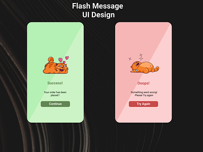 Flash Message animation dailyui design figma flashmessage graphic design logo message productdesigner ui uiux userexperince userinterface