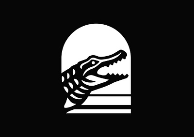 CROCODILE - GATOR alligator branding croco crocodile design gator graphic design icon identity illustration logo marks symbol ui