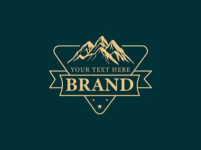 Vintage Triangle Brand Logo Design branding
