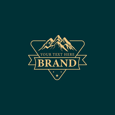 Vintage Triangle Brand Logo Design branding