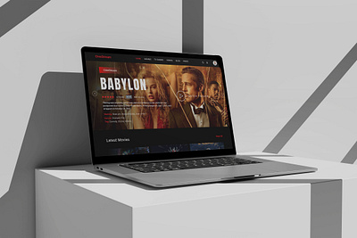 Cinestream - Movie Streaming Website branding landing page ott web design