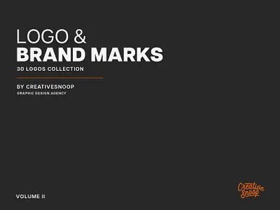 30 Logo & Brand Marks by Creative Snoop creative graphic designer icon inspirational logotype