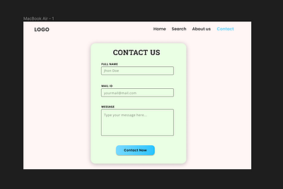 Day 28: Contact Page Design 028 dailyui design dribbbledebut ui uxdesignaspirant dribbbledebut