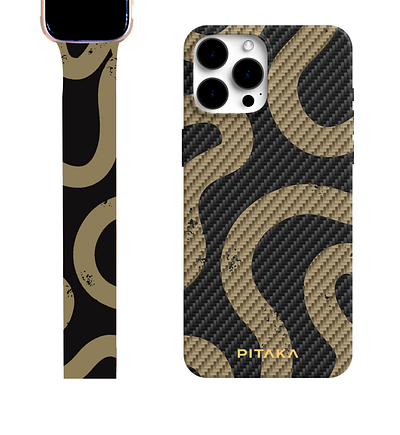PITAKA - Fusion Weaving PLAYOFF abstract applewatch design graphic design illustration iphone lines pitaka vector