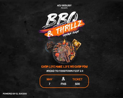 BBQ & THRILLZ 2022 flyer design graphic design poster design