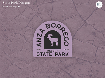 Anza Borrego State Park, California Sticker Design anza borrego california desert desert design desert road trip design graphic design illustration outdoors outdoors design road trip state parks travel california vector visit california