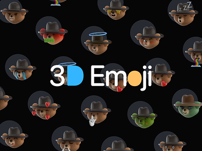 3D Emoji - Basecode Project 3d character 3d emoji 3d memoji 3d shot 3d work bear character discord emoji illustration memoji ui design