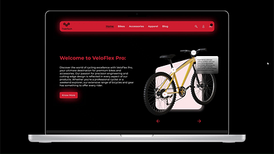 TrekTech Bicycle - Unleash Your Ride branding design landing page ui web design website