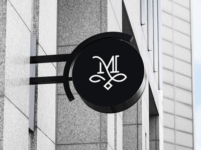 Letter M Monogram Beauty Logo Design