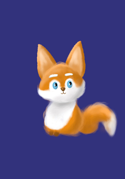 Fur fox Procreate 3d animation branding design graphic design illustration motion graphics procreate