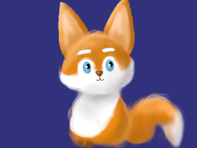 Fur fox Procreate 3d animation branding design graphic design illustration motion graphics procreate