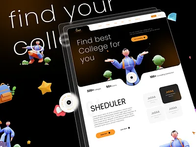 Education modern website II edutech || abhijeet punia abhijeet punia beahance best best website clean college cool design dribbble education educational edutech inspiration konsa college latest modern top uiux web ui website design