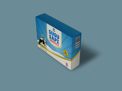 Susu Sapi | Box Packaging Design box design branding design graphic design label design packaging design