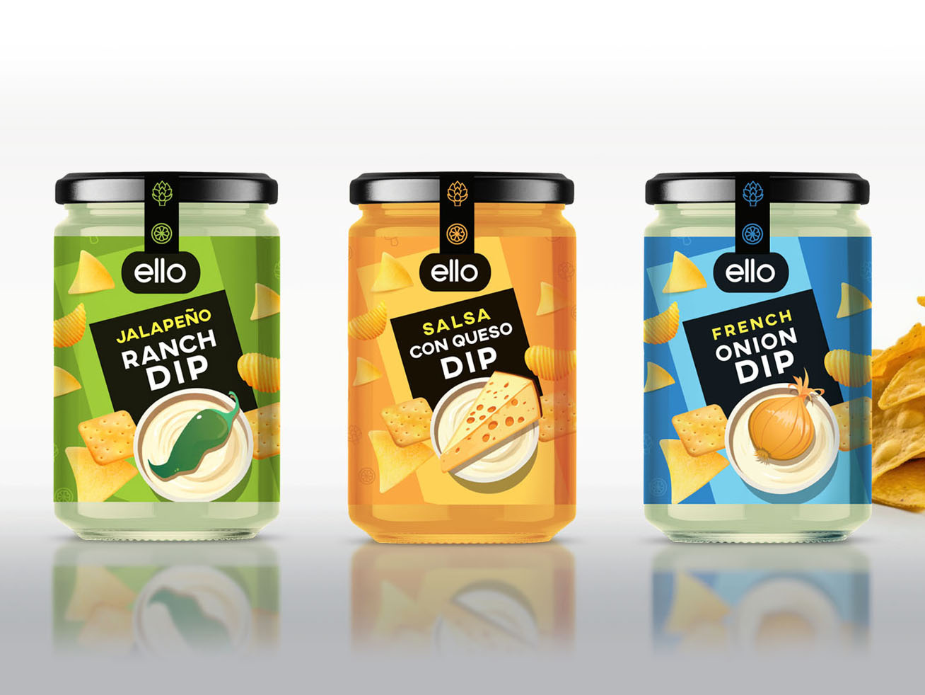 dip sauce packaging design concept by Alexandra on Dribbble