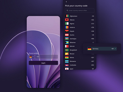 Simplifying User Experience: Country Code Picker appdevelopment countrycodepicker designinnovation designinspiration designtrends digitaldesign dribbbleshowcase mobileappdesign registrationdesign uidesign userexperience userfriendly userinterface useronboarding userregistration uxdesign