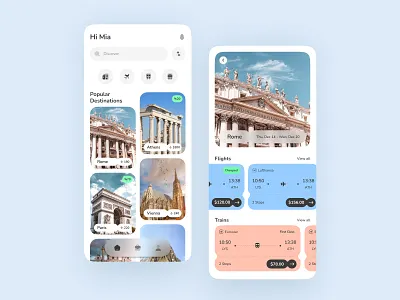 Travel app booking bus booking flight booking train bus card flight hotel hotel booking mobile product design ticket touring train travel travel app travel website trend trip ui
