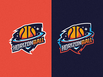 Horizon Ball logo basketball branding design graphic design identity illustration logo mark tshirt vector