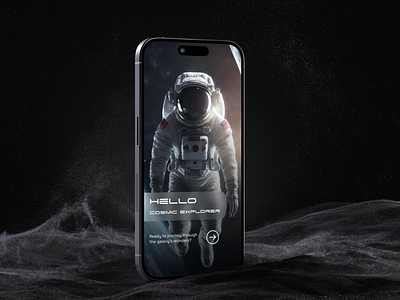 NASA: CosmoExplore - Interactive Mobile App ai figma framer interactive mobile app mobile app nasa solar system space ui ui design