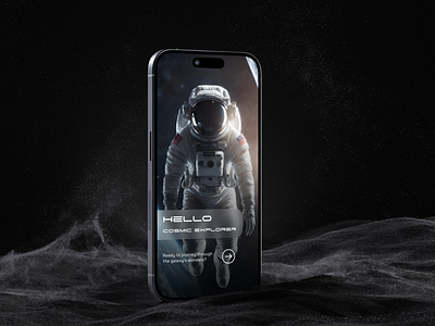 NASA: CosmoExplore - Interactive Mobile App ai figma framer interactive mobile app mobile app nasa solar system space ui ui design