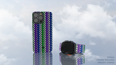 Pitaka Fusion Weaving: Dreamy Stripes 3d branding graphic design