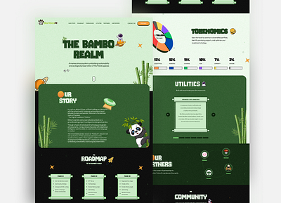 BambooAI landing page design blockchain ui web design web3