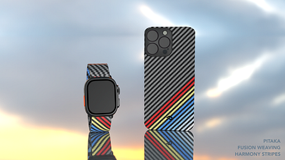 Pitaka Fusion Weaving: Harmony Stripes 3d branding graphic design