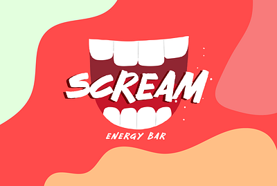 Scream Energy Bar animation branding design graphic design illustration logo social media ui ux vector