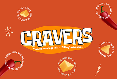 Cravers Snacks animation branding design graphic design illustration logo social media ui ux vector