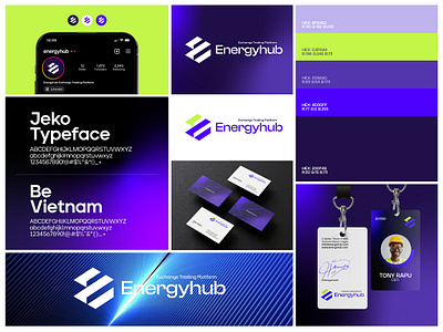 Energyhub Exchange Trading Branding app design branding design graphic design illustration logo motion graphics product designer ui uiux user interface web design