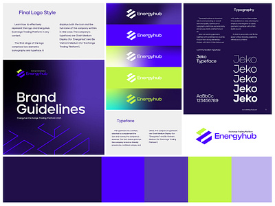 Energyhub Exchange Trading Branding graphic design identity logo logodesign